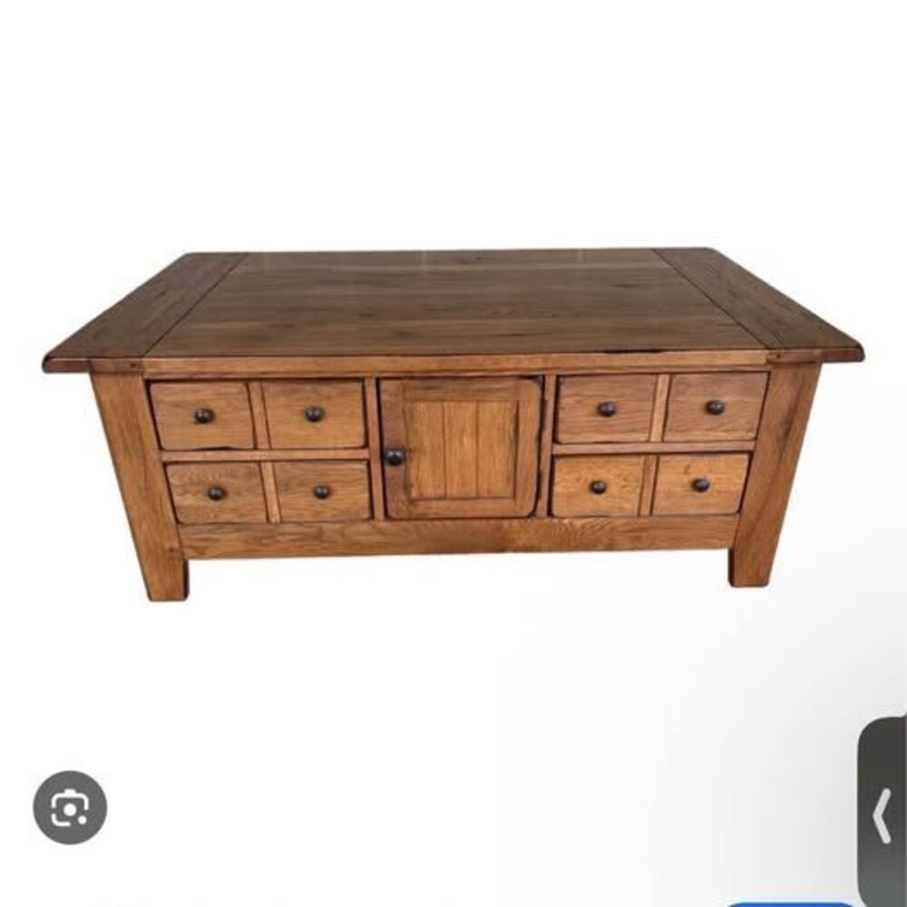 Broyhill Attic Heirlooms Oak 4 Drawer Coffee Table